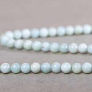 perle pierre naturelles ronde amazonite du perou 6mm pierre fine semi precieuse gemme