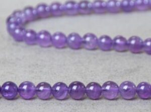 perle ronde amethsyte 6mm pierres naturelles pierres semi precieuses fines gemmes violette