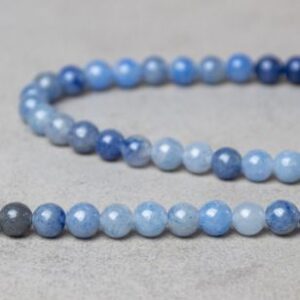 aventurine bleue 6mm perle ronde en pierre naturelles fine pierre semi precieuse gemme